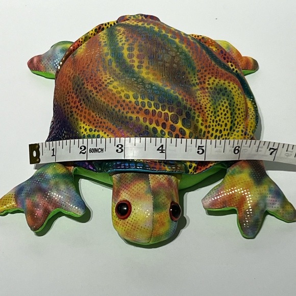Turtle Large Sand Animal from UK - Green and Rainbow - Rare - Picture 8 of 11